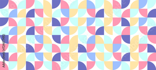 Wallpaper Mural abstract colorful pastel mosaic rounded pattern design background Torontodigital.ca
