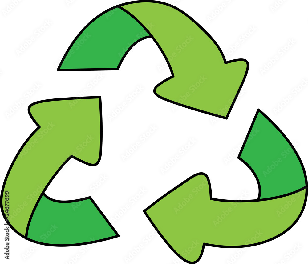 Obraz premium Recycle sign clip art