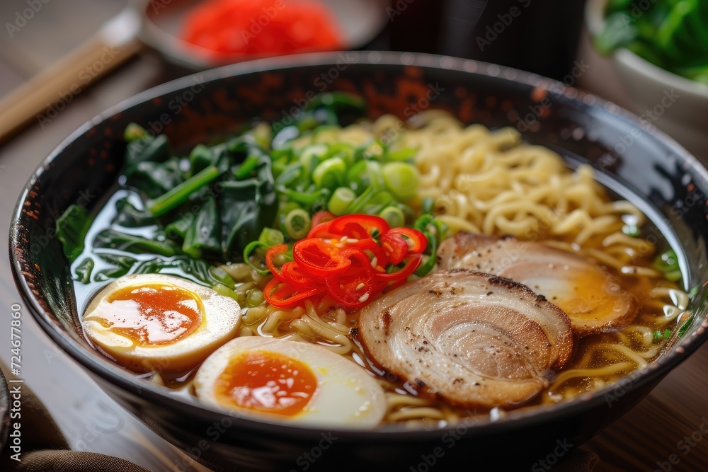 Pork bone broth noodles in Japan Pork bone broth noodles in Japan