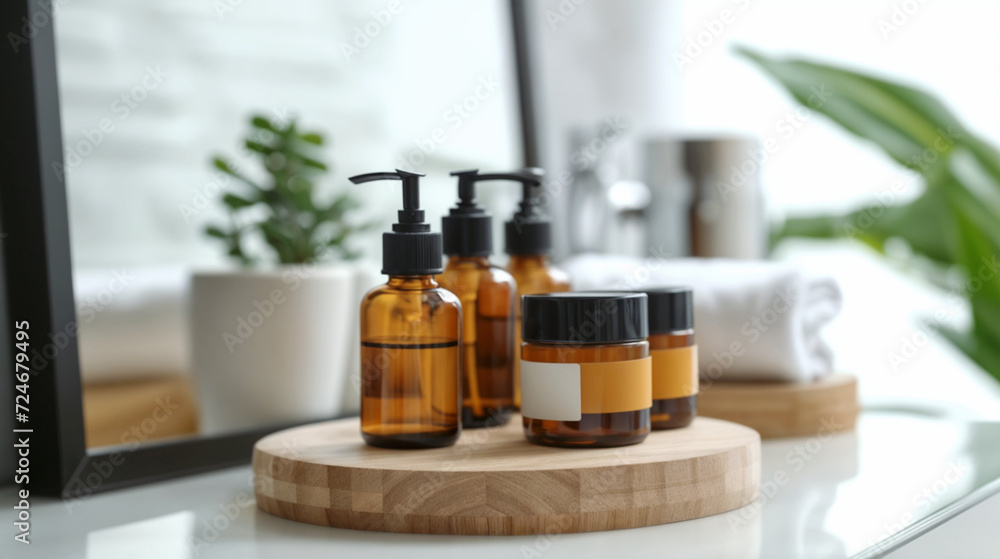 a set of cosmetics for skin care in a beautiful package a set of cosmetics for skin care in a beautiful package