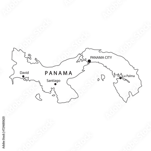 Panama map icon