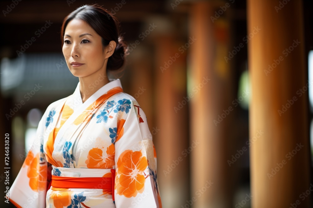 woman in kimono at fushimi inari woman in kimono at fushimi inari