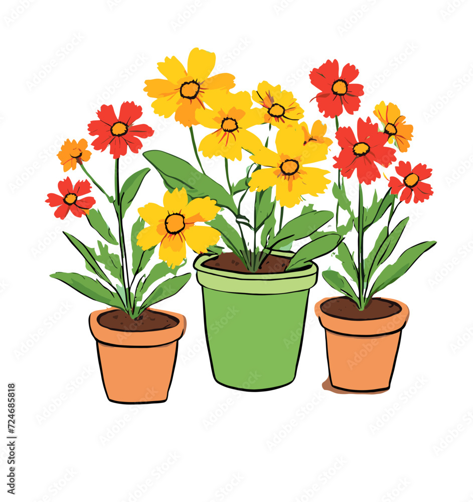 flowers in a pot