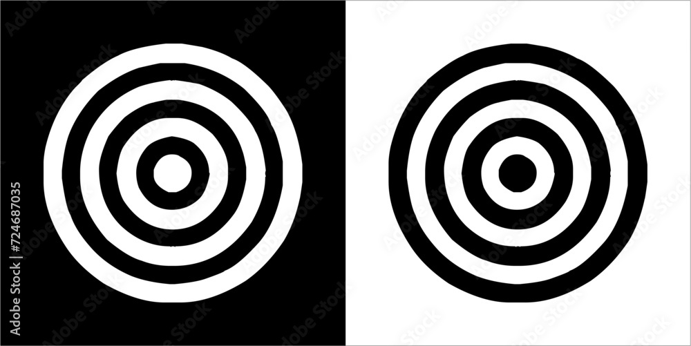 Illustration vector graphics of target shooting icon Illustration vector graphics of target shooting icon