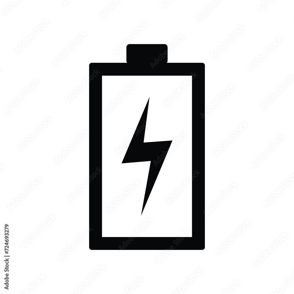 Battery Icon Vector Simple Design Battery Icon Vector Simple Design