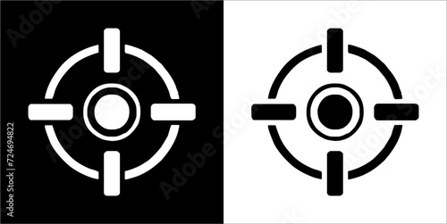 Illustration vector graphics of target shooting icon photo