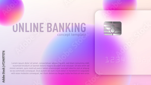 Transparent Mate Bank Card With Morphism Effect