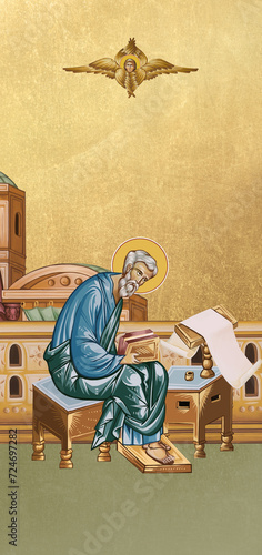 Fotografie Traditional orthodox icon of Matthew the Apostle