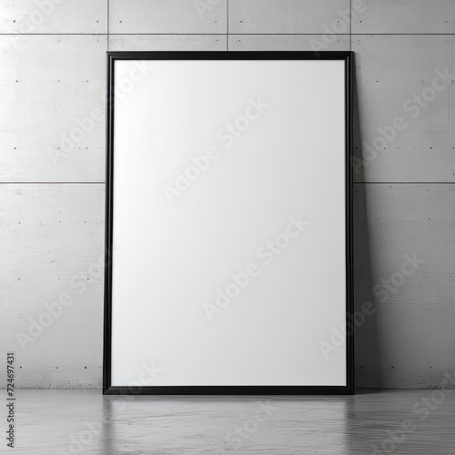 empty white frame