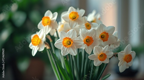 Domestic narcissus flower.