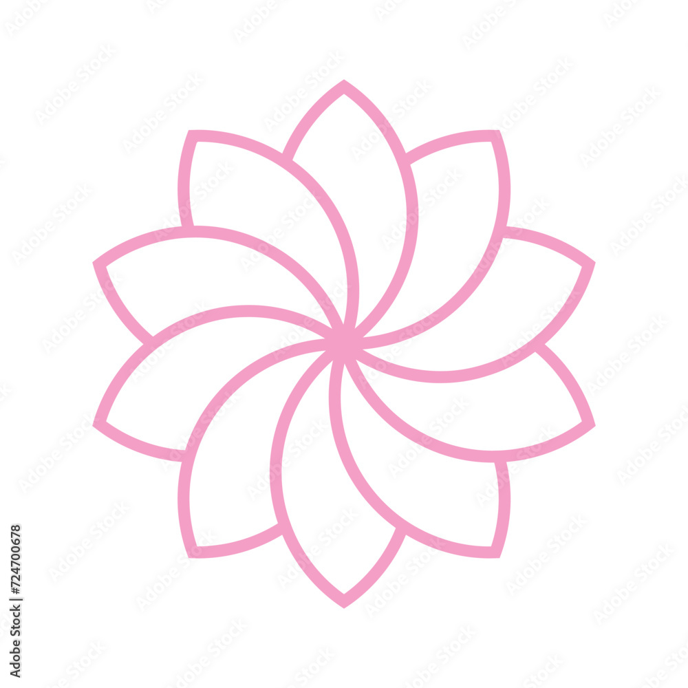 Fototapeta premium Flower Abstract Logo Design Template
