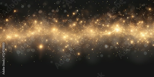 Vector magical light dust  dusty shine. Flying particles of light. Christmas light effect. Sparkling particles of fairy dust glow in transparent background. Vector illustration on ... See More
