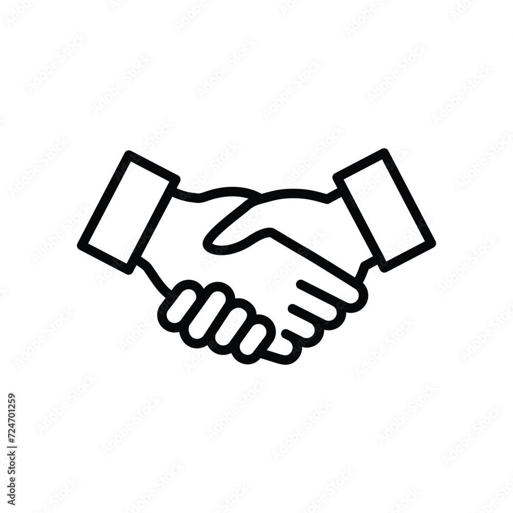 Handshake Icon Vector Simple Design Handshake Icon Vector Simple Design