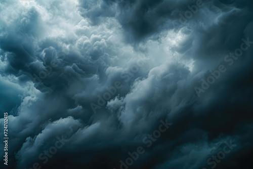 Gloomy Cloudscape in Monochrome