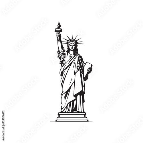 Statue of liberty vector illustration