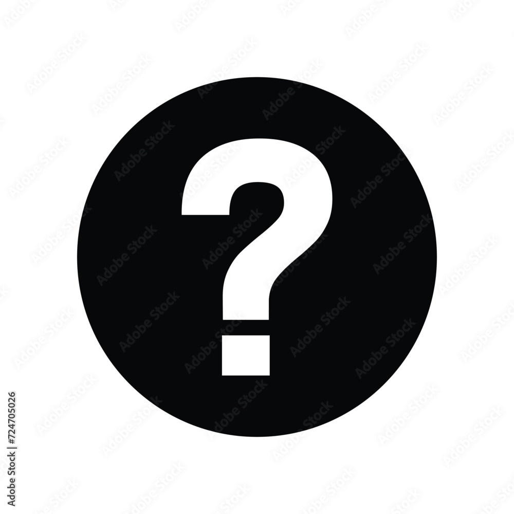 Question Sign Icon Vector Simple Design Question Sign Icon Vector Simple Design