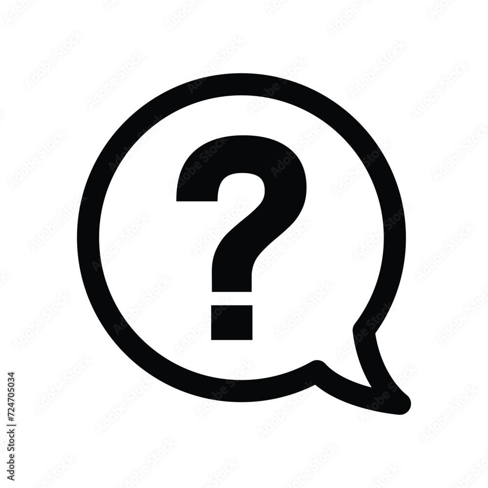 Question Sign Icon Vector Simple Design Question Sign Icon Vector Simple Design