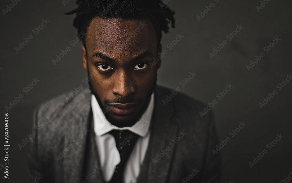 Serious Man in Suit and Tie Serious Man in Suit and Tie