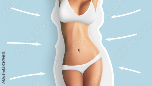 3D Cosmetic Surgery Or Skin Liposuction Template