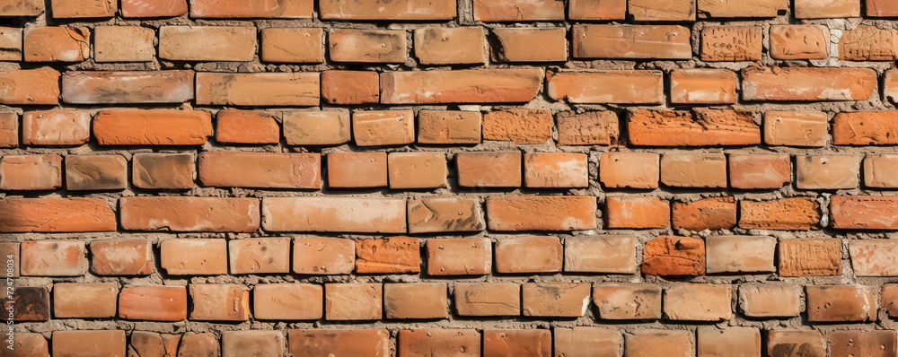 Photo Illustration Natural Red Brick Wall