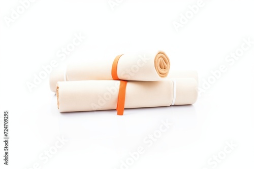 splint rolls placed on a white background