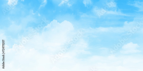 Clear sky and clouds background. Cloudscape