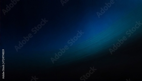blue black abstract gradient background grain texture effect dark vibrant color flow wave copy space