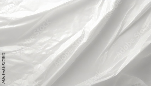 crumpled white plastic bag background