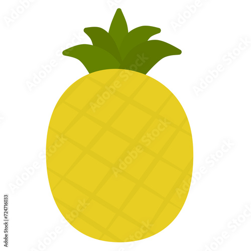 pineapple with leaves