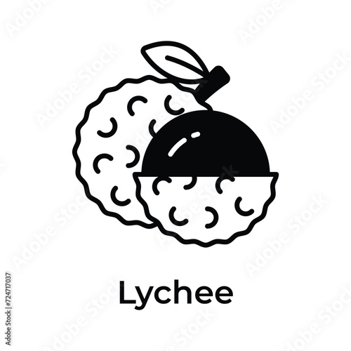 A white pulpy fruit with thin shell around showing lychee, rich taste fruit