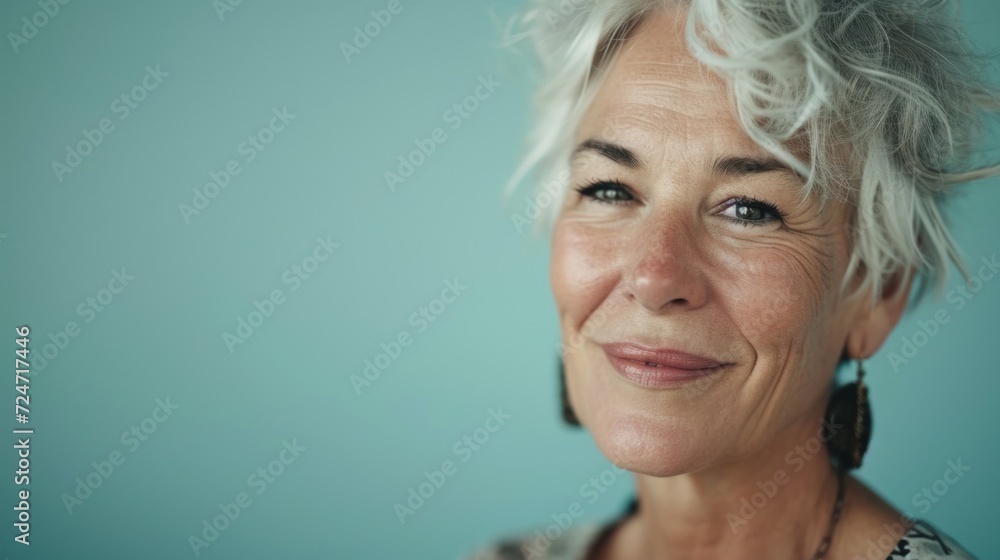 Graceful Caucasian senior with wrinkles and a joyful expression. Graceful Caucasian senior with wrinkles and a joyful expression.