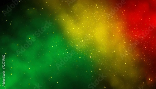 black history month concept abstract green yellow and red color glitter sparkle background