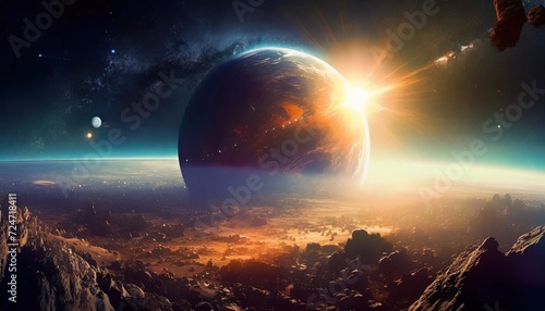 destruction of a large planet in the universe
