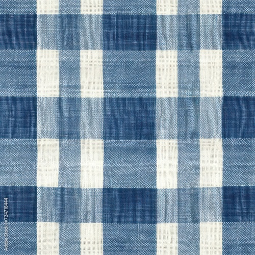 Checkered fabric textile texture imitation, seamless repeat pattern design,