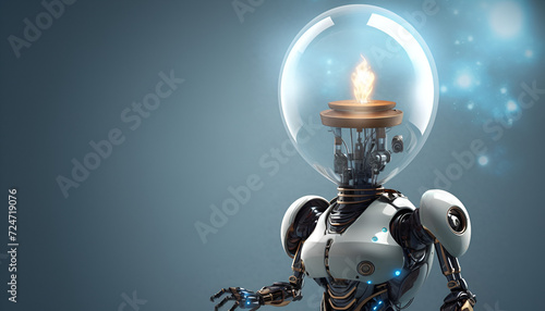 AI,Machine learning Brain data creative in light bulb , Science and artificial intelligence technology, innovation for futuristic.Generative AI