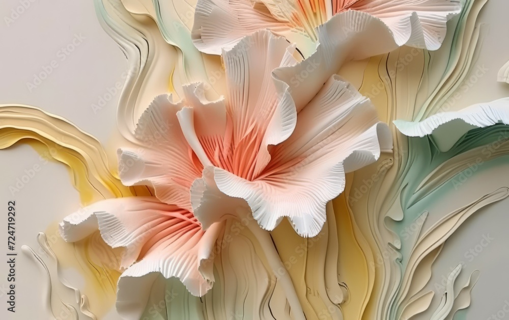 Beautiful plasticine clay flowers. Beautiful plasticine clay flowers.