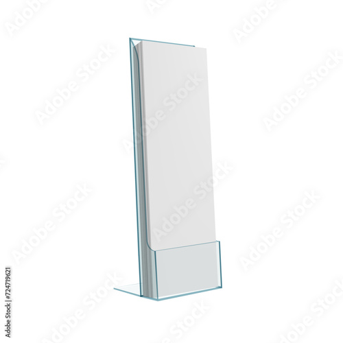 3D Flyer Glass Or Plastic Holder Stand