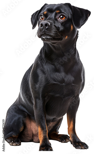 Italian Segugio dog, full body photo