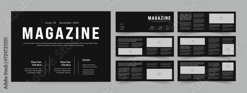 Clean magazine layout template