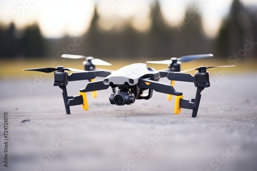 foldable compact drone ready for flight