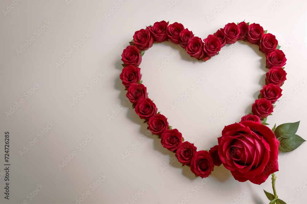 Obraz premium Celebrazione della Festa della Mamma con Cuori di Rose II