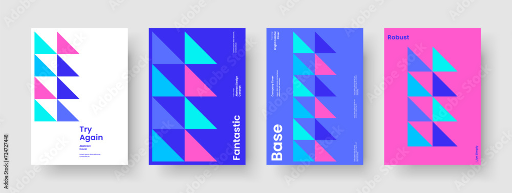 Geometric Brochure Template. Creative Report Layout. Abstract Poster Design. Background. Business Presentation. Book Cover. Banner. Flyer. Advertising. Leaflet. Notebook. Handbill. Journal