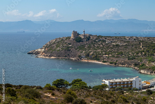 Faro di Calamosca dalla Sella del Diavolo, Sardegna