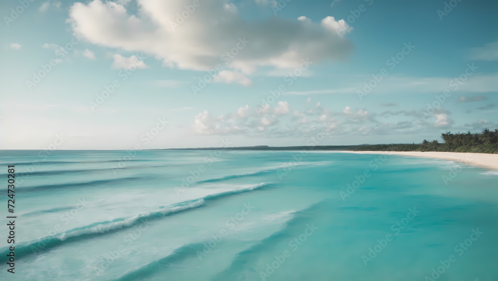 Aqua Horizon Hues Panoramic capture of a tropical beach, where the aqua hues of the sky merge seamlessly with the gentle waves on the horizon. Aqua Horizon Hues Panoramic capture of a tropical beach, where the aqua hues of the sky merge seamlessly with the gentle waves on the horizon.