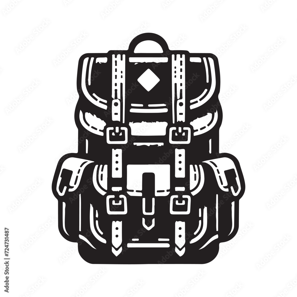 Adventure Backpack Vector