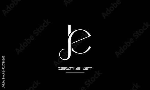 EJ, JE, E, J abstract letters logo monogram