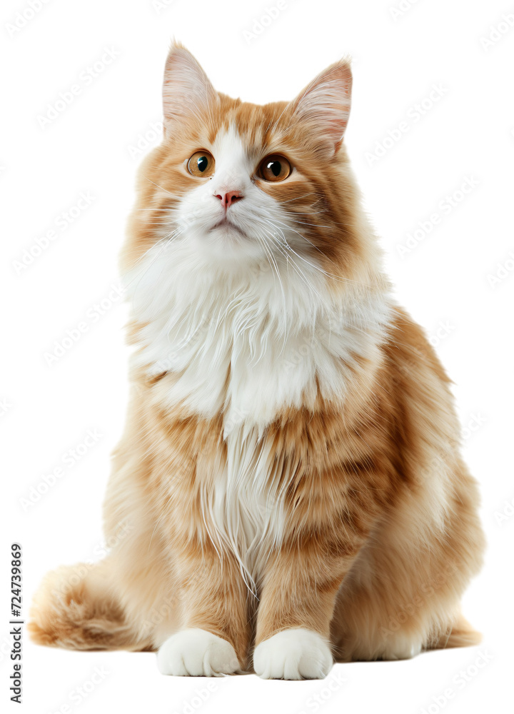 A Scottish Straight Longhair cat