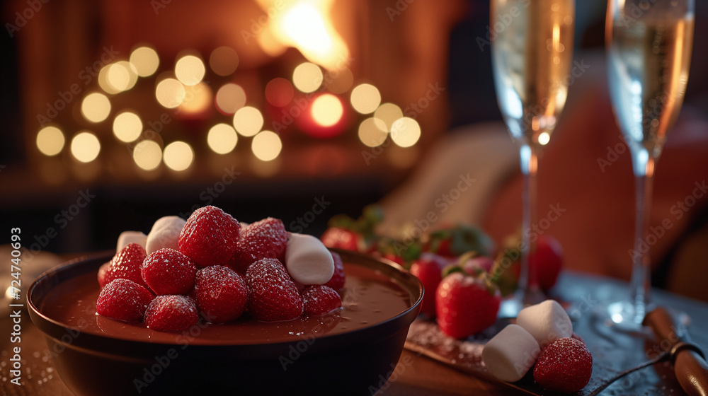 Indulge in Romance: Decadent Chocolate Fondue for a Sweet Evening with Love