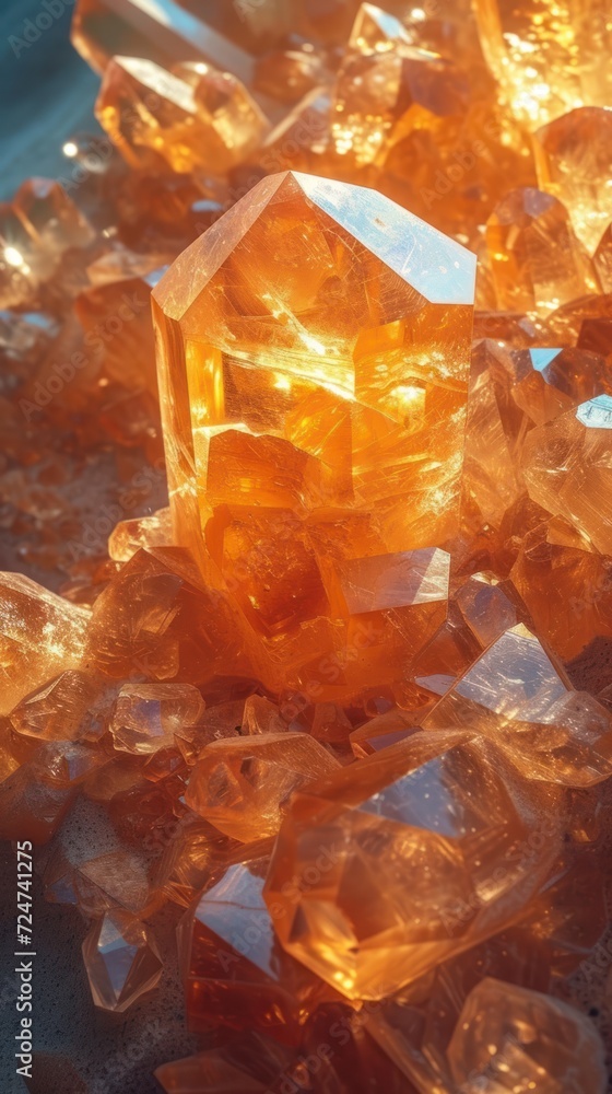 Fortune-themed mobile wallpapers featuring dazzling blue crystal shards set in the sands Fortune-themed mobile wallpapers featuring dazzling blue crystal shards set in the sands