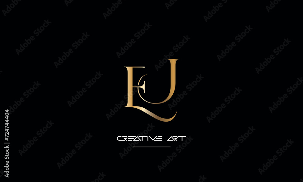 EJ, JE, E, J abstract letters logo monogram EJ, JE, E, J abstract letters logo monogram